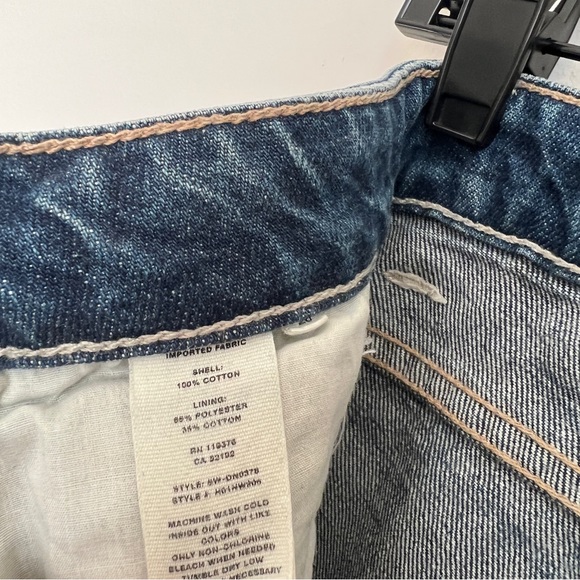 Helmut Lang High Rise Crop Slim Jeans in Light Jackhammer Wash Size 26 - Picture 7 of 10